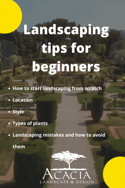 Landscaping tips